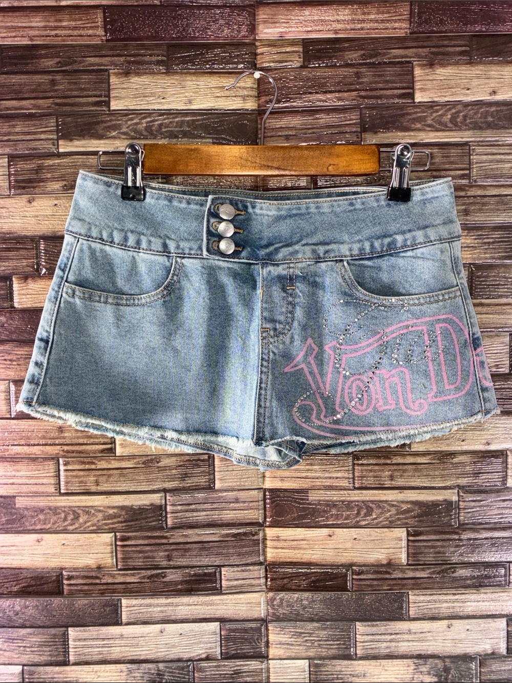 NWT I.AM.GIA X VON DUTCH SYNDRA DENIM MINI SKORT